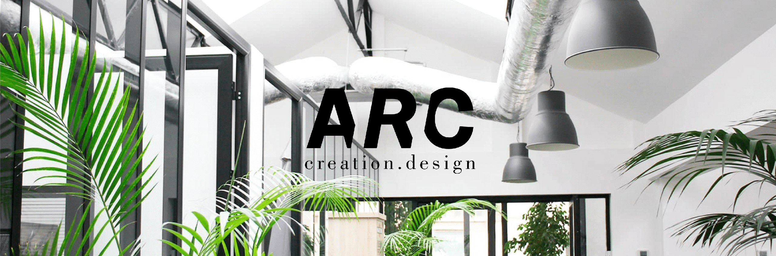 capture d'écran de la page d'accueil du site de ARC Creation Design